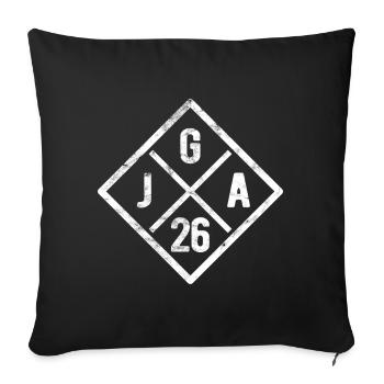 Enterrement de vie de garçon - 2026 - Housse de coussin décorative 45 x 45 cm - noir - Devant