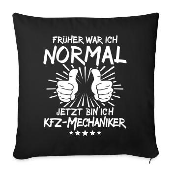Mécanicien automobile - Housse de coussin décorative 45 x 45 cm - noir - Devant