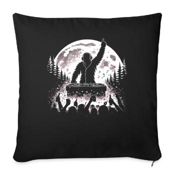 Bigfoot DJ - Housse de coussin décorative 45 x 45 cm - noir - Devant