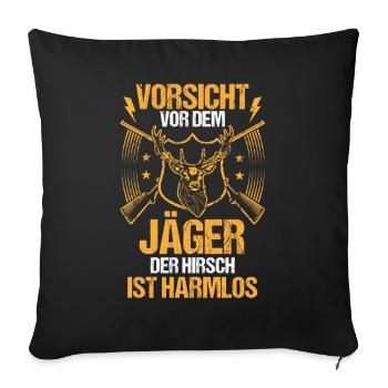 Hunting Hunting Huntsman Hunters - Sofa pillowcase 17,3'' x 17,3'' (45 x 45 cm) - black - Front