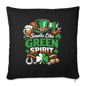 Smells like Green Spirit | St Patrick's Day - Housse de coussin décorative 45 x 45 cm - noir - Devant