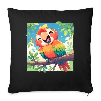 Aras Ara - Sofakissenbezug 45 x 45 cm - Schwarz - Vorne