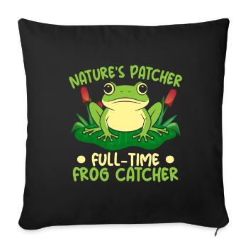 Frog Catcher Nature´s Patcher Full-Time Catcher - Sofakissenbezug 45 x 45 cm - Schwarz - Vorne