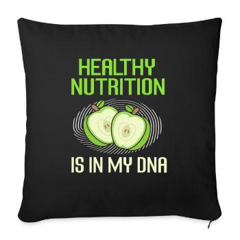 Dietician Diet - Sofa pillowcase 17,3'' x 17,3'' (45 x 45 cm) - black - Front