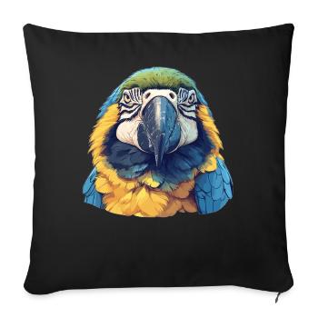 Aras Ara - Sofakissenbezug 45 x 45 cm - Schwarz - Vorne