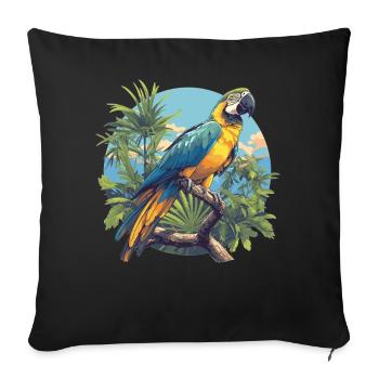 Aras Ara - Sofakissenbezug 45 x 45 cm - Schwarz - Vorne