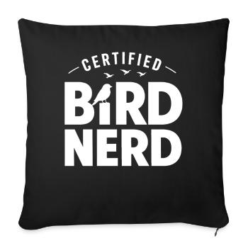 Bird Watching Birding Bird Watcher Bird Nerd - Sofa pillowcase 17,3'' x 17,3'' (45 x 45 cm) - black - Front