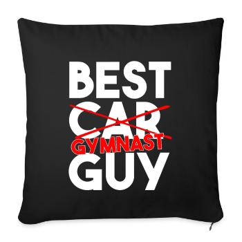 Best Gymnast Guy Funny Athletics Slogan - Sofa pillowcase 17,3'' x 17,3'' (45 x 45 cm) - black - Front