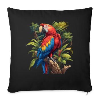 Aras Ara - Sofakissenbezug 45 x 45 cm - Schwarz - Vorne