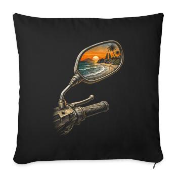 Circuit à Bali - Housse de coussin décorative 45 x 45 cm - noir - Devant