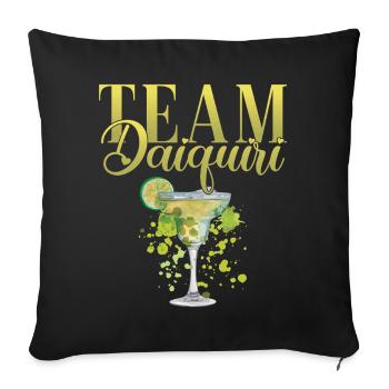 Hen Party Cocktail Team Daiquiri - Sofa pillowcase 17,3'' x 17,3'' (45 x 45 cm) - black - Front