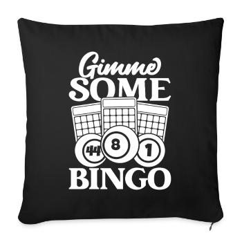 Bingo Player Gimme Some Bingo - Sofa pillowcase 17,3'' x 17,3'' (45 x 45 cm) - black - Front