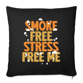 Non-fumeur, ex-fumeur - Housse de coussin décorative 45 x 45 cm - noir - Devant