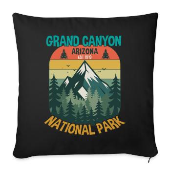 Grand Canyon Arizona Gründung 1919 Nationalpark Retro - Sofakissenbezug 45 x 45 cm - Schwarz - Vorne