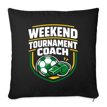 Soccer Training Youth Sports Coach - Sofa pillowcase 17,3'' x 17,3'' (45 x 45 cm) - black - Front