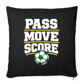 Soccer Training Youth Sports Coach - Sofa pillowcase 17,3'' x 17,3'' (45 x 45 cm) - black - Front