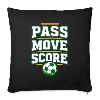 Soccer Training Youth Sports Coach - Sofa pillowcase 17,3'' x 17,3'' (45 x 45 cm) - black - Front