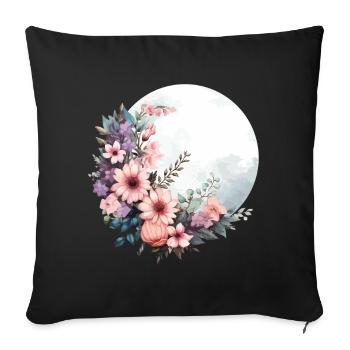 Wildflower Spring Happy Easter Ostara - Sofa pillowcase 17,3'' x 17,3'' (45 x 45 cm) - black - Front