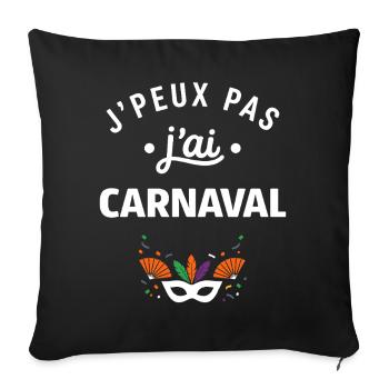 carnival - Sofa pillowcase 17,3'' x 17,3'' (45 x 45 cm) - black - Front