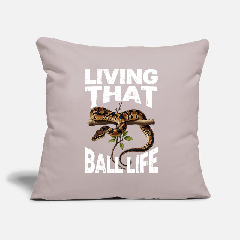 Python roi Serpents Amateurs de terrarium Python Housse de coussin décorative 45 x 45 cm