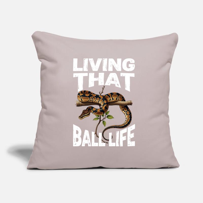 Python roi Serpents Amateurs de terrarium Python Housse de coussin décorative 45 x 45 cm