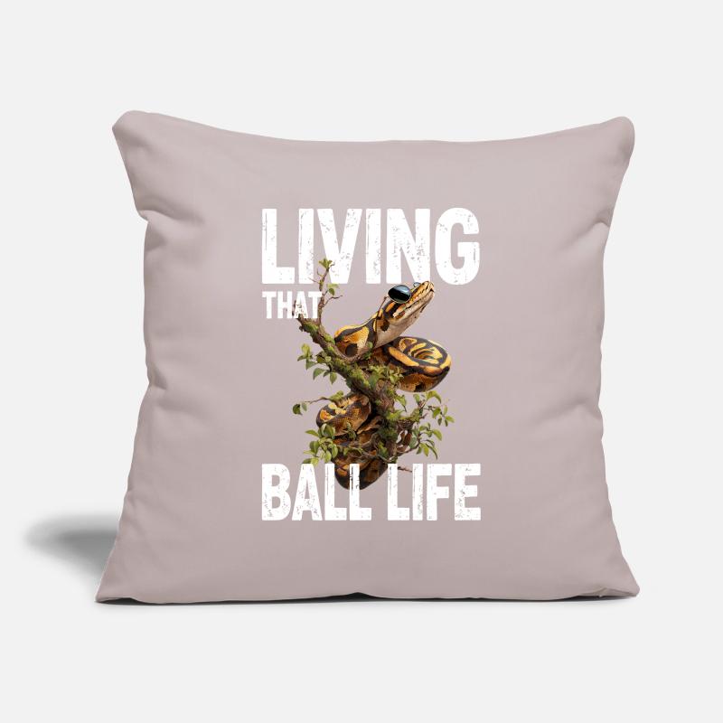 Python roi Serpents Amateurs de terrarium Python Housse de coussin décorative 45 x 45 cm