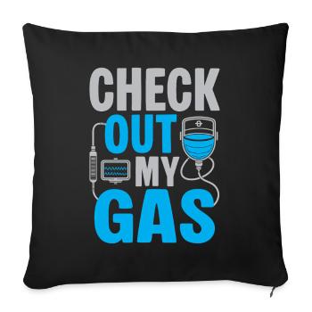 Anesthesiologist Check Out Anesthesia - Sofakissenbezug 45 x 45 cm - Schwarz - Vorne