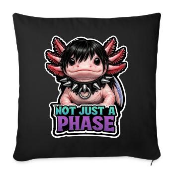 Axolotl lover, Cute Axolotl, Funny - Sofa pillowcase 17,3'' x 17,3'' (45 x 45 cm) - black - Front