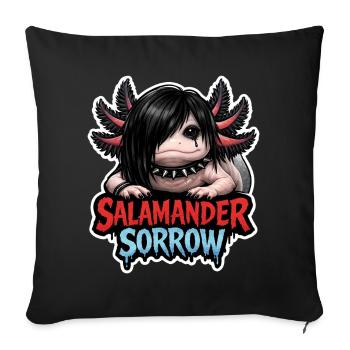 Axolotl lover, Cute Axolotl, Funny - Sofa pillowcase 17,3'' x 17,3'' (45 x 45 cm) - black - Front