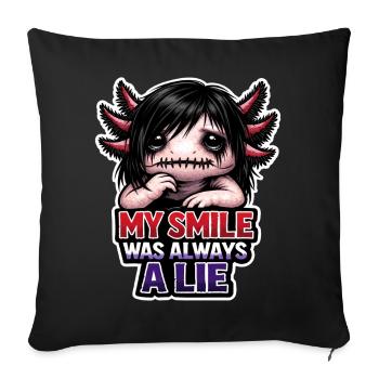 Axolotl lover, Cute Axolotl, Funny - Sofa pillowcase 17,3'' x 17,3'' (45 x 45 cm) - black - Front