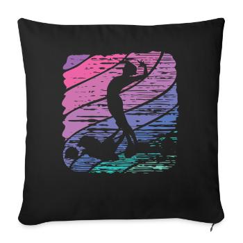 Artistic Swim Team Synchronschwimmen - Sofakissenbezug 45 x 45 cm - Schwarz - Vorne