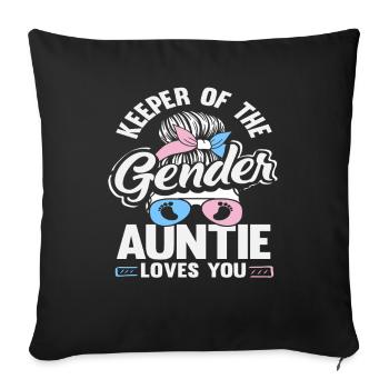Guardian Of Sex Aunt Loves You Party - Sofa pillowcase 17,3'' x 17,3'' (45 x 45 cm) - black - Front