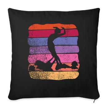 Artistic Swim Team Synchronschwimmen - Sofakissenbezug 45 x 45 cm - Schwarz - Vorne