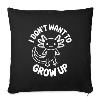 Axolotl - Sofa pillowcase 17,3'' x 17,3'' (45 x 45 cm) - black - Front