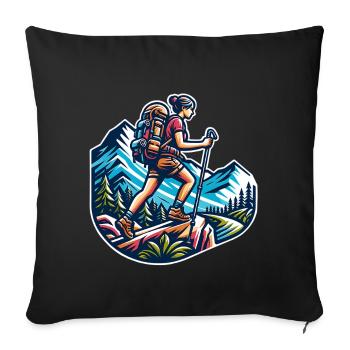 Grimpeur - Housse de coussin décorative 45 x 45 cm - noir - Devant