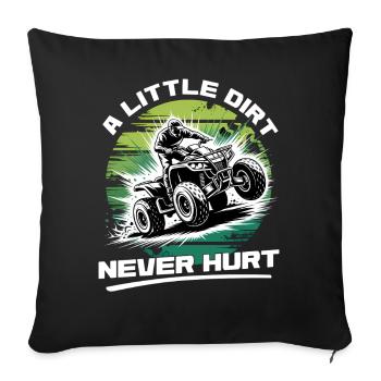 Quad ATV Garçons Hommes Quad Wheeler - Housse de coussin décorative 45 x 45 cm - noir - Devant