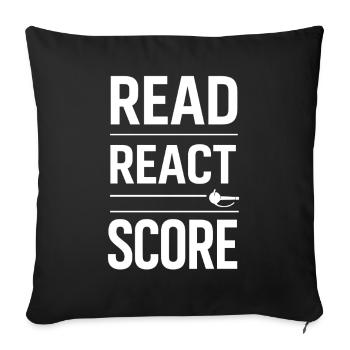 Fencing Fencing Fencing Athlete Fencing Club Sports - Sofa pillowcase 17,3'' x 17,3'' (45 x 45 cm) - black - Front