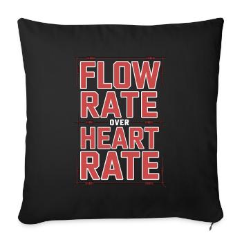 Débit d’ingénieur incendie sur le service d’incendie de Heart - Housse de coussin décorative 45 x 45 cm - noir - Devant
