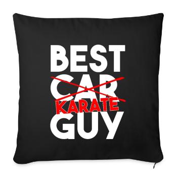 Bester Karate-Typ lustiger Kampfsport-Slogan - Sofakissenbezug 45 x 45 cm - Schwarz - Vorne