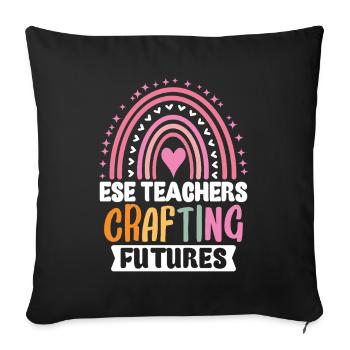Geschenke für ESE-Lehrer - Sofakissenbezug 45 x 45 cm - Schwarz - Vorne