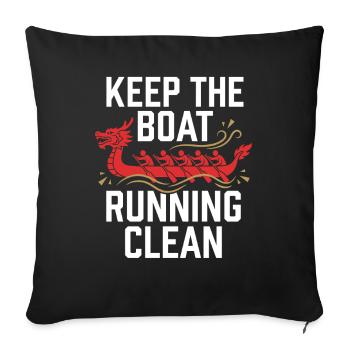 Dragon Boat Club Paddler Team Dragon Boat Gift - Sofa pillowcase 17,3'' x 17,3'' (45 x 45 cm) - black - Front