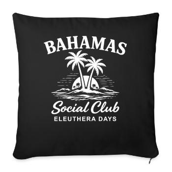 Journées du Bahamas Social Club Eleuthera - Housse de coussin décorative 45 x 45 cm - noir - Devant