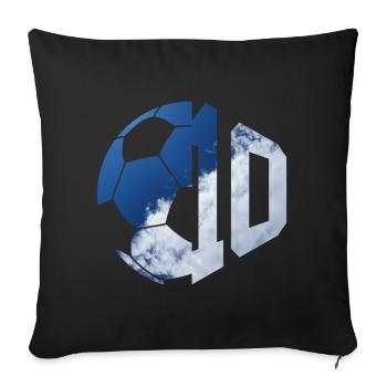 NON. 10 FOOTBALLEUR NUMÉRO 10 FOOTBALL 10E ANNIVERSAIRE - Housse de coussin décorative 45 x 45 cm - noir - Devant