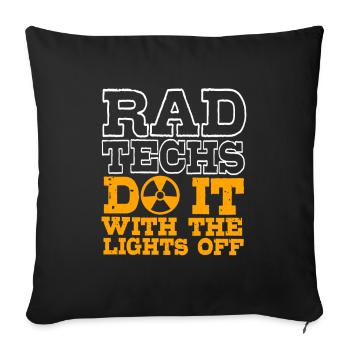 MRI Radiologist Radiology Rad Tech X-ray - Sofa pillowcase 17,3'' x 17,3'' (45 x 45 cm) - black - Front