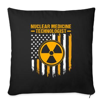 X-ray technician - Sofa pillowcase 17,3'' x 17,3'' (45 x 45 cm) - black - Front