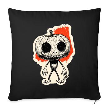 Pumpkin Night Creeper - Sofa pillowcase 17,3'' x 17,3'' (45 x 45 cm) - black - Front