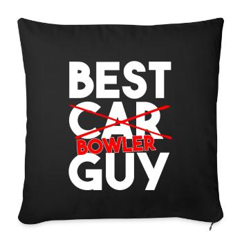 Favorite People Call Me Papa Bowler Bowling Dad - Sofa pillowcase 17,3'' x 17,3'' (45 x 45 cm) - black - Front