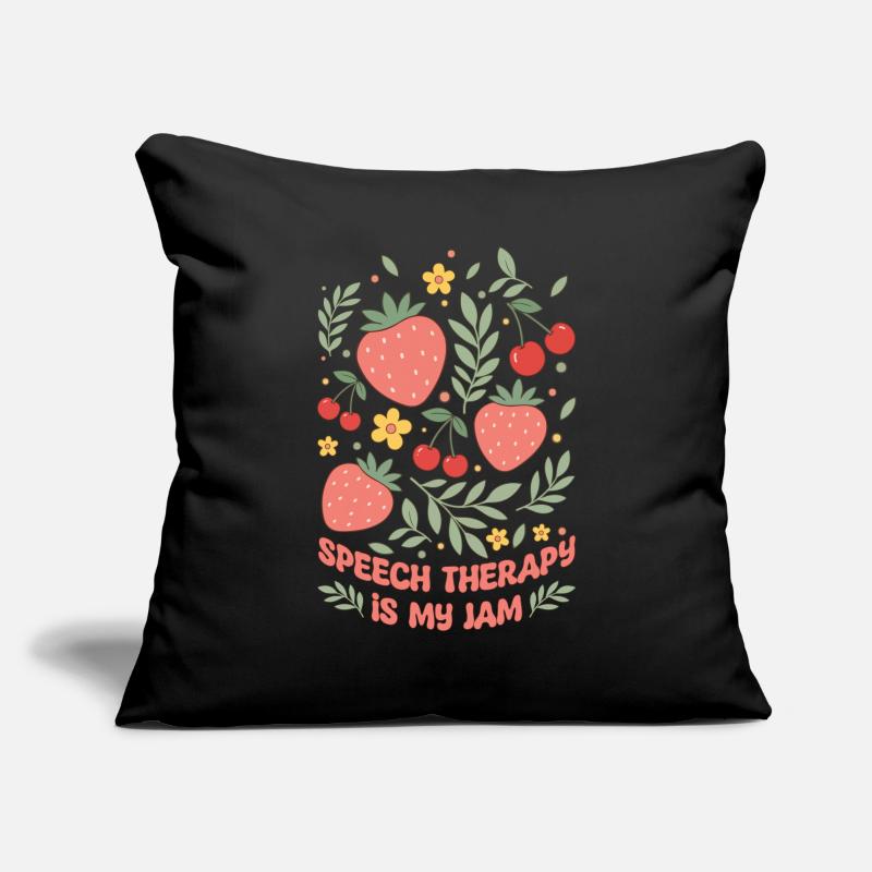 SLP Speech Therapy Is My Jam Speech Language Sofa pillowcase 17,3'' x 17,3'' (45 x 45 cm)