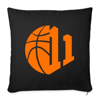 NUMÉRO 11 BASKETBALL 11E ANNIVERSAIRE - Housse de coussin décorative 45 x 45 cm - noir - Devant