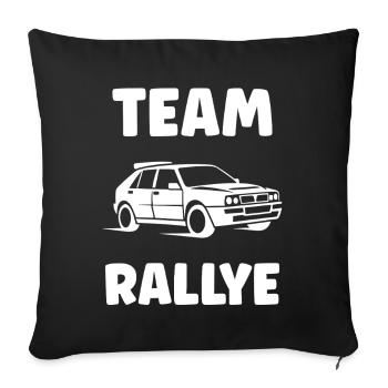 rallye - Housse de coussin décorative 45 x 45 cm - noir - Devant